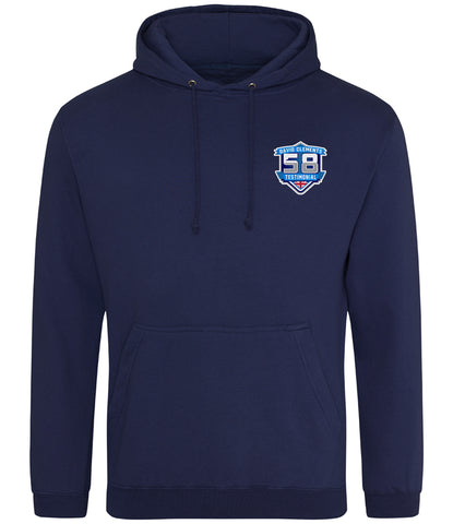 58 Clements Navy Hoody Small Logo