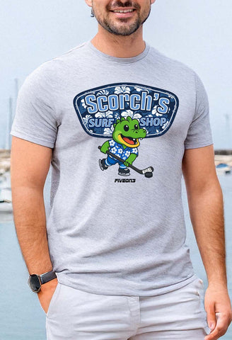Scorch's Surf Shop T Shirt Adult